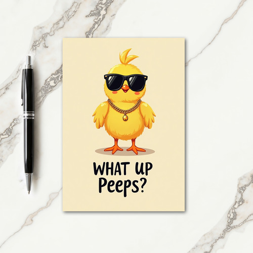 What Up Birdie Friend Card