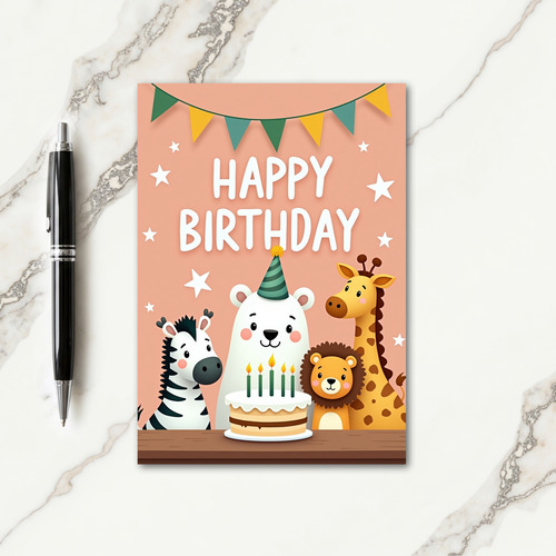 Whimsical Animal Friends Card