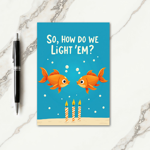 Whimsical Aquatic Birthday Card