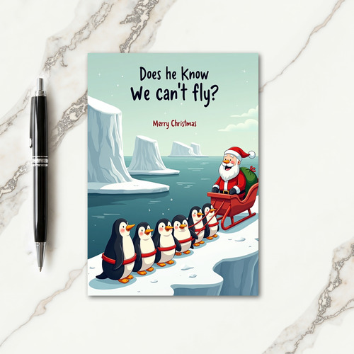 Penguin Arctic Bird Card