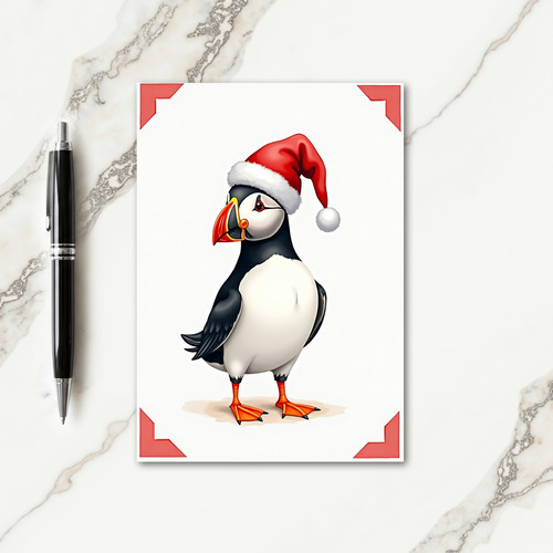 Whimsical Avian Holiday Card
