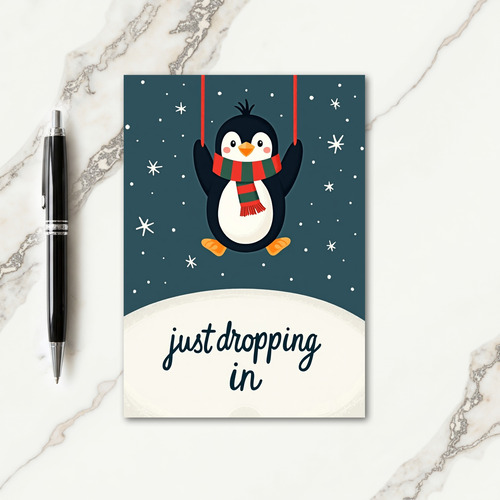 Whimsical Bird Christmas Card