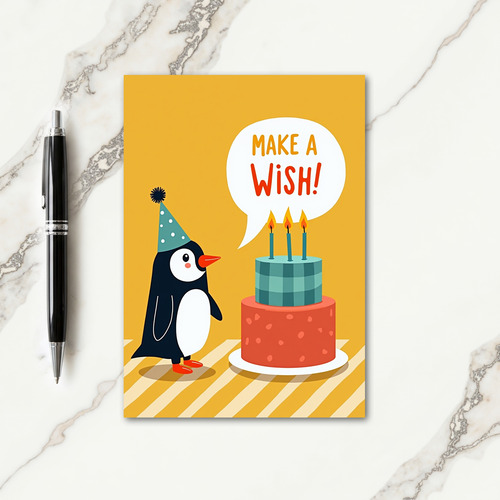 Whimsical Bird Wish Card