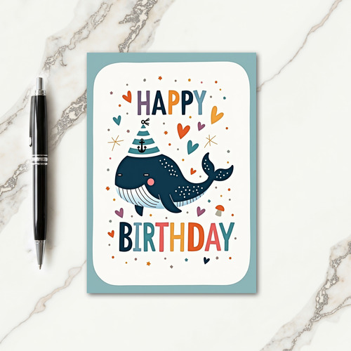 Whimsical Birthday Aquatic Card