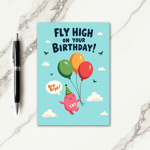 Whimsical Birthday Balloon Card