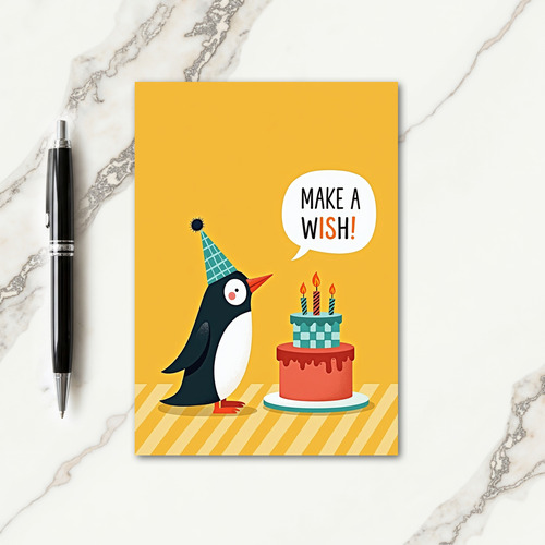 Whimsical Birthday Bird Cake Card