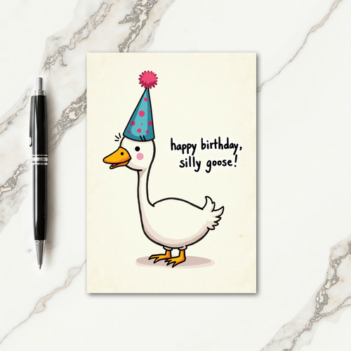 Whimsical Birthday Bird Card