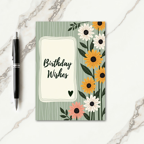Whimsical Birthday Bloom Card