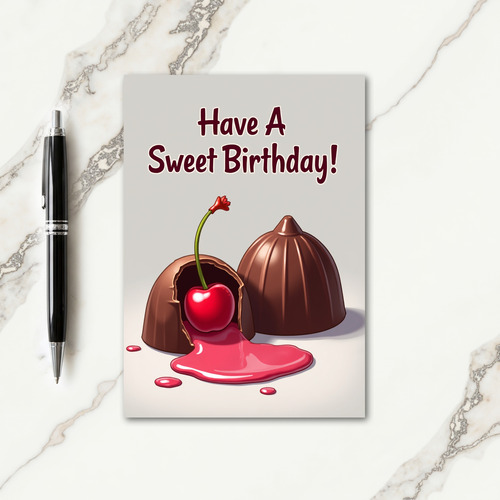 Whimsical Birthday Bonbon Card