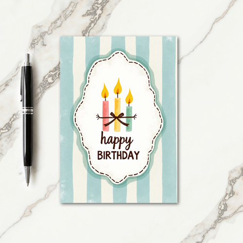Whimsical Birthday Candles Card