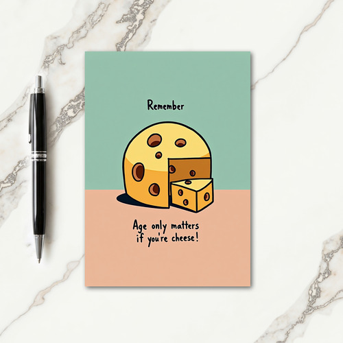 Whimsical Birthday Cheese Card