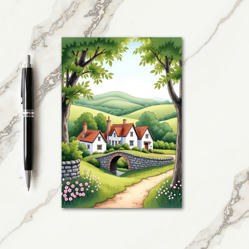 Whimsical Birthday Cottage Card