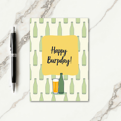 Whimsical Birthday Drink Card