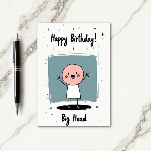Whimsical Birthday Figure Card