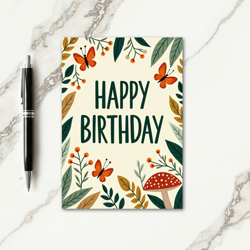 Whimsical Birthday Frame Card
