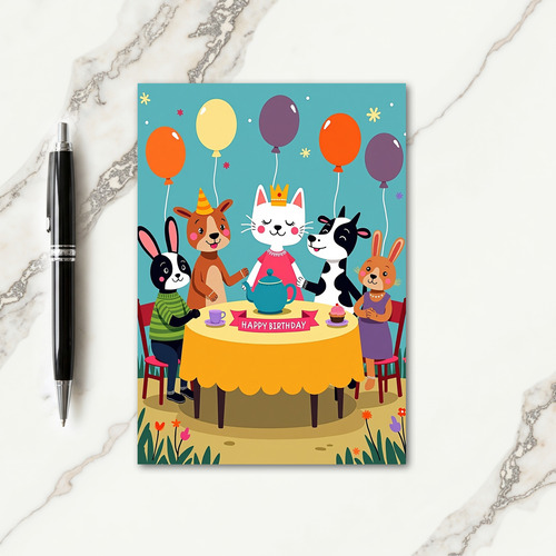 Whimsical Birthday Friends Card