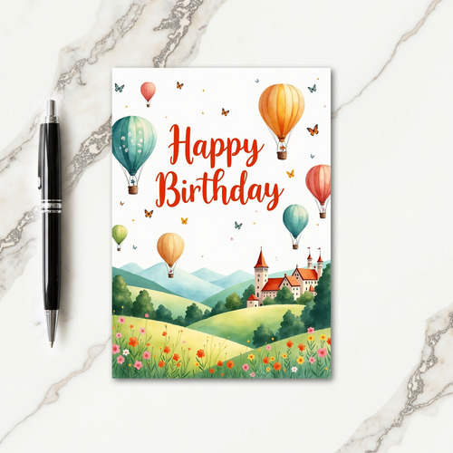 Whimsical Birthday Hot Air Card