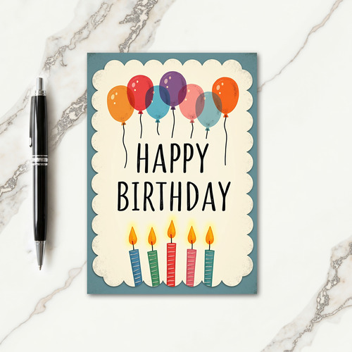 Whimsical Birthday Illustration Card