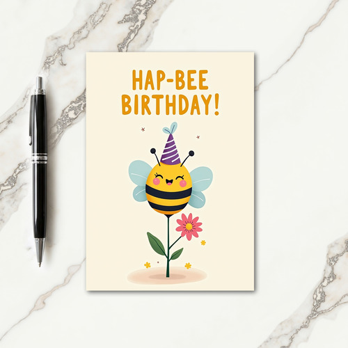 Whimsical Birthday Insect Card