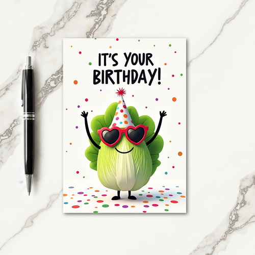 Whimsical Birthday Leafy Card