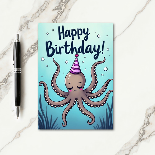 Whimsical Birthday Ocean Card