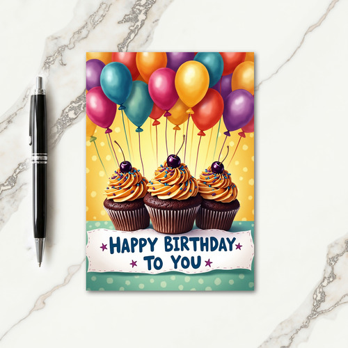 Whimsical Birthday Party Card
