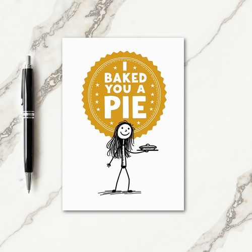 Whimsical Birthday Pie Card