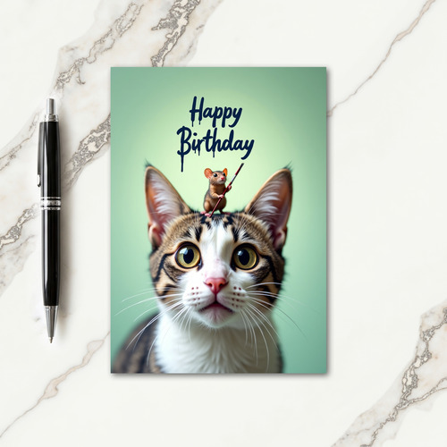 Whimsical Birthday Portrait Card