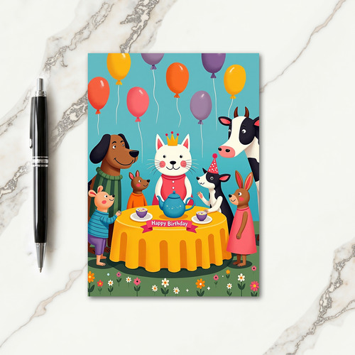 Whimsical Birthday Scene Card
