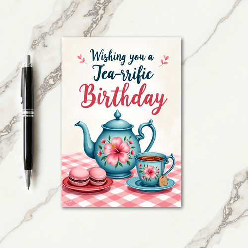 Whimsical Birthday Teacup Card
