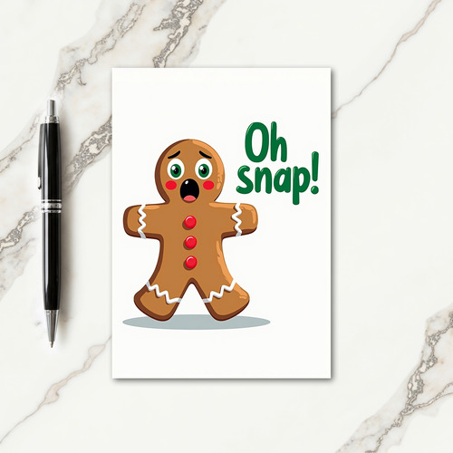 Whimsical Biscuit Christmas Card