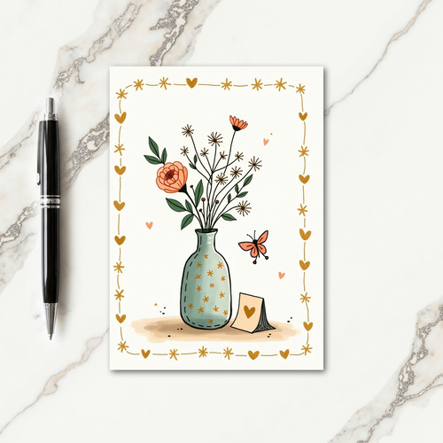 Whimsical Bloom Birthday Card