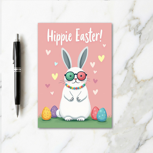 Whimsical Bunny Holiday Card