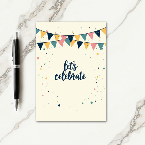 Whimsical Bunting Birthday Card