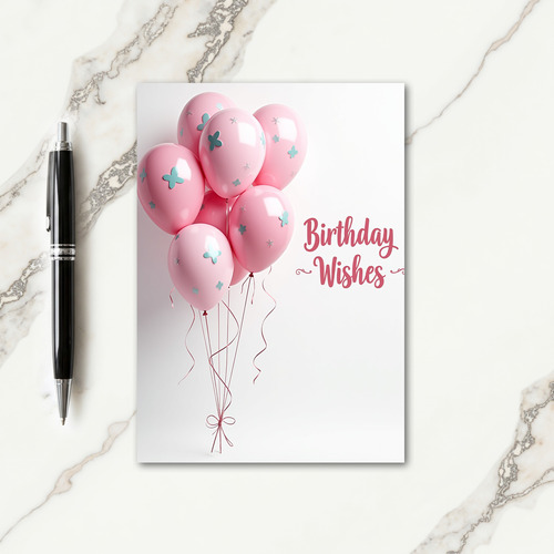 Whimsical Butterfly Birthday Card