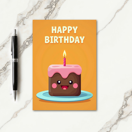 Whimsical Cake Candle Card