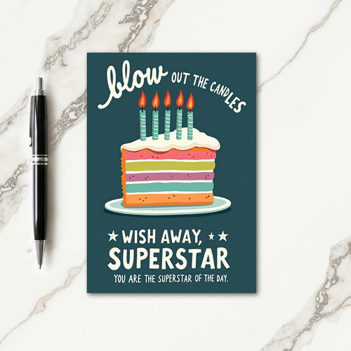 Whimsical Cake Layers Card