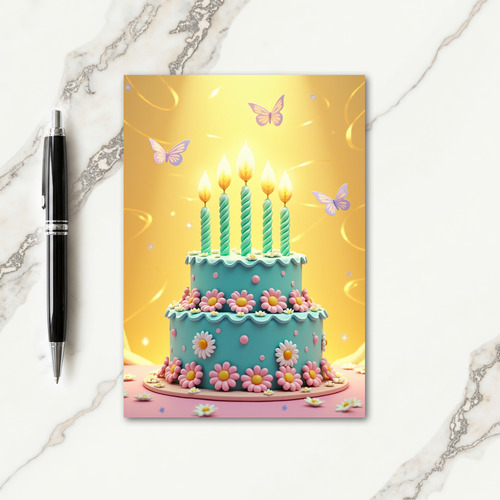 Whimsical Cake Wish Card