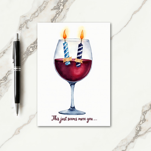 Whimsical Candle Birthday Card