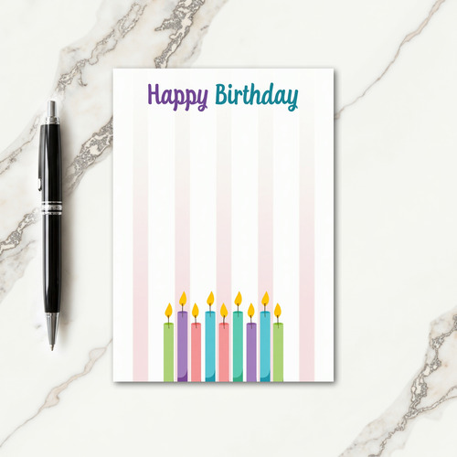 Whimsical Candles Birthday Card