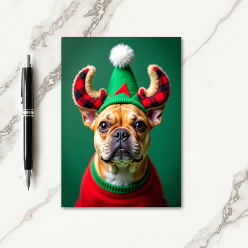 Whimsical Canine Christmas Card