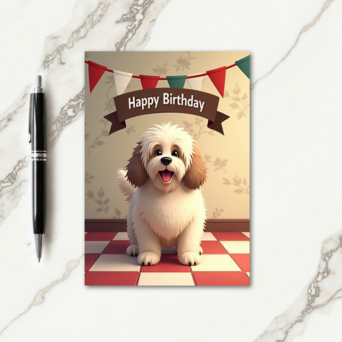 Whimsical Canine Smile Card