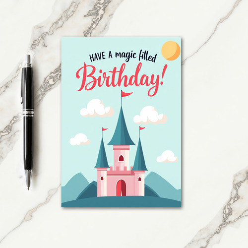 Whimsical Castle Birthday Card