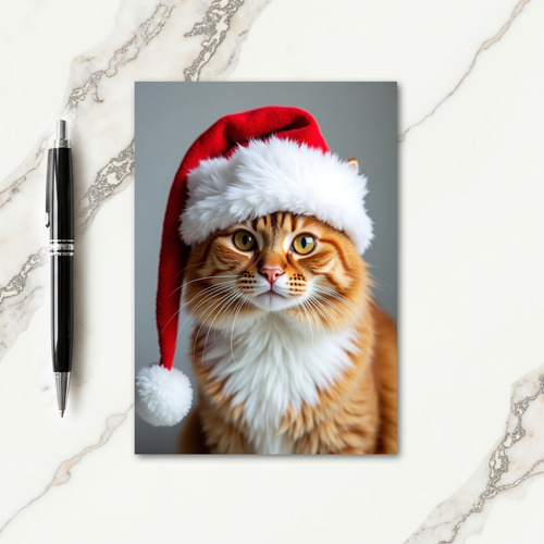 Whimsical Cat Holiday Card thumbnail