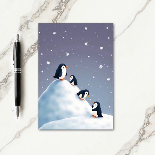 Whimsical Christmas Birds Card