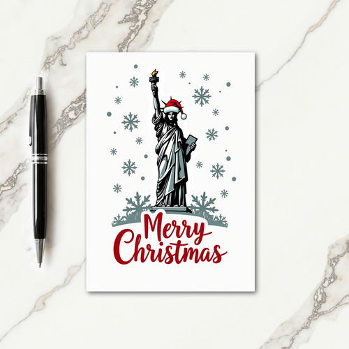 Whimsical Christmas Figure Card
