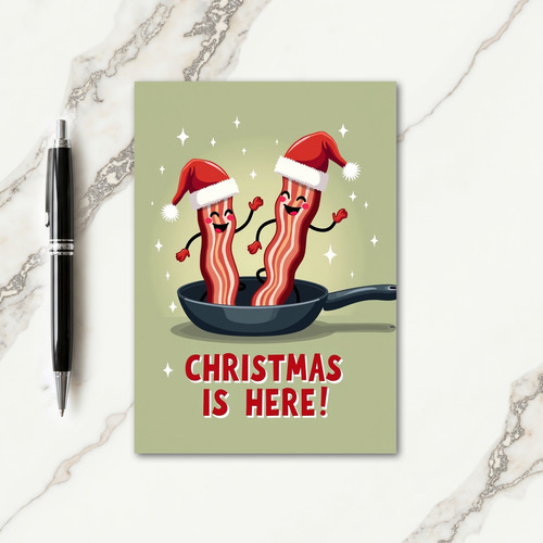 Whimsical Christmas Food Card