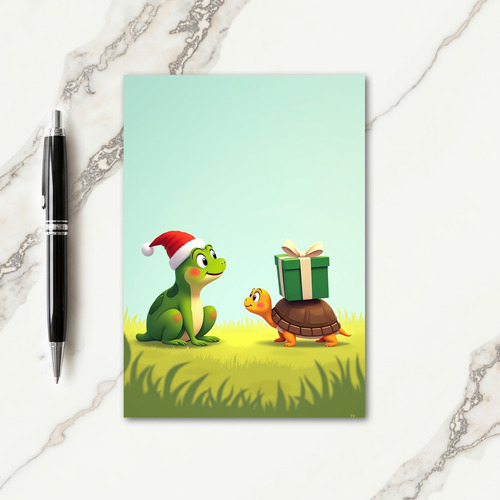 Whimsical Christmas Friends Card