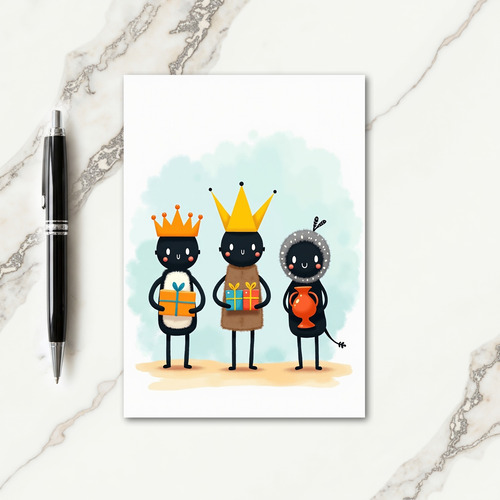 Whimsical Christmas Illustration Card