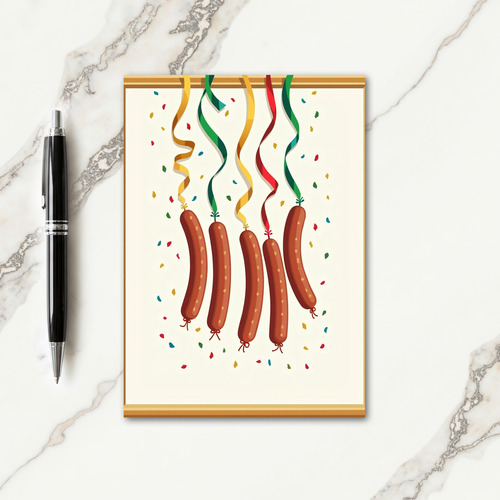 Whimsical Christmas Ribbon Card